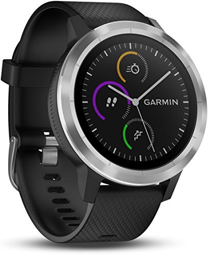 Garmin Vivoactive 3 - Smartwatch con GPS y pulso en la muñeca, Negro/Plata, M/L