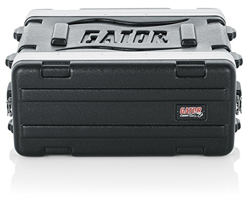 Gator Moldeado PE 4U Case rack Profundo 14.25 pulgadas con delanteros / traseros Rieles, Estante corto, 4 U