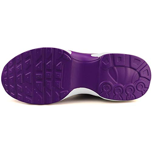 GAXmi Zapatillas Deportivas de Mujer Air Cordones Zapatos de Ligero Running Fitness Zapatillas de para Correr Antideslizantes Amortiguación Sneakers Morado 39 EU