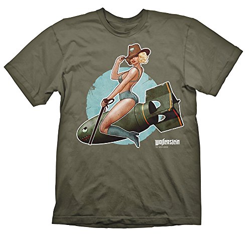 Gaya Entertainment Wolfenstein Pinup Camiseta, Hombre, Multicolor (Multicolor 001), XXX-Large (Tamaño del Fabricante:M)