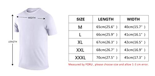 Generic Brands - Camiseta de manga corta para levantamiento de pesas, diseño de hombre muscular, mancuernas, fuente y anillo para hombre Blanco blanco M