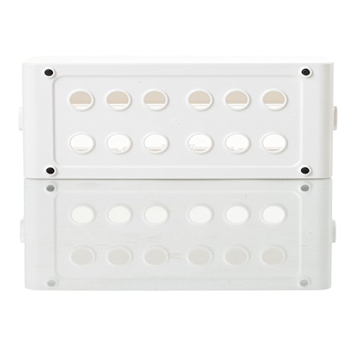 Generic l blanco: nueva seguridad Socket Outlet Junta caja de almacenaje con cable organizador de alambre Skylit Socket contenedor caso decoración del hogar de gestión de Cable