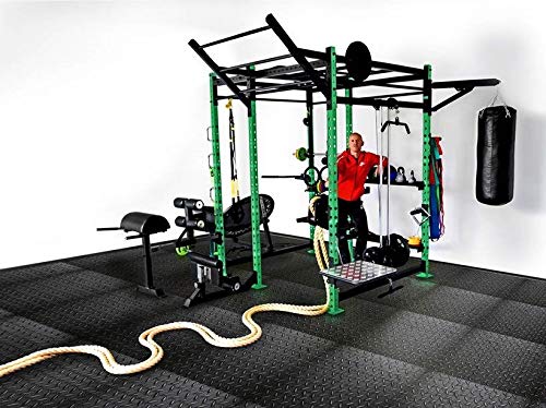 Genérico Green Tower, Functional Tower, Crossfit Power Cage, Power Rack Gym, Pull Up, Chin up, Triceps Biceps