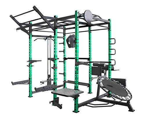 Genérico Green Tower, Functional Tower, Crossfit Power Cage, Power Rack Gym, Pull Up, Chin up, Triceps Biceps