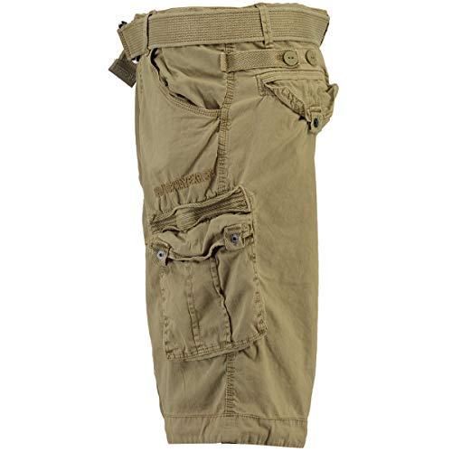 Geographical Norway People - Pantalón corto para hombre beige XL