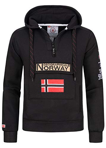 Geographical Norway Sudadera DE Hombre GYMCLASS A Negro L