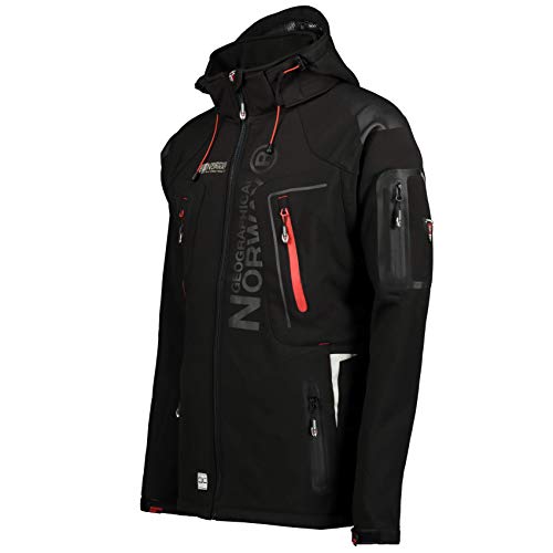 Geographical Norway Techno Softshell - Chaqueta para Hombre, con Capucha Desmontable