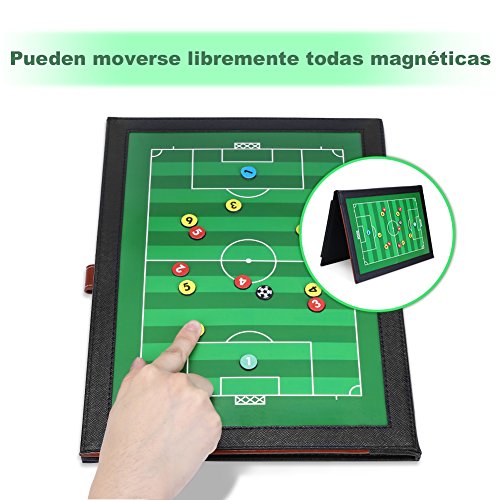 GHB Carpeta Táctica Plegable para Entrenamiento de Fútbol con Accesorios