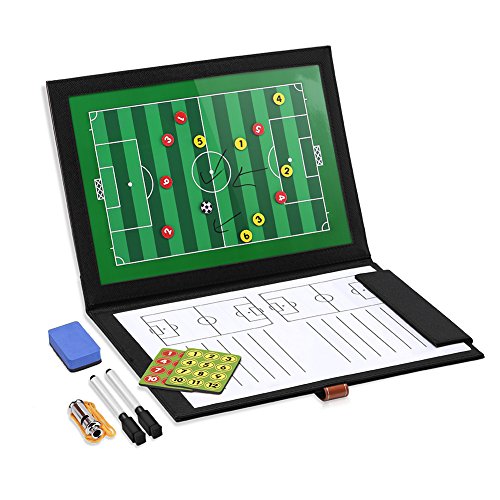 GHB Carpeta Táctica Plegable para Entrenamiento de Fútbol con Accesorios