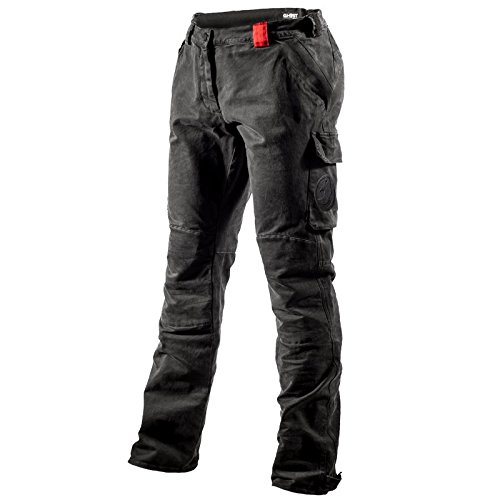 Ghost – Pantalón de tiro dinámico deportivo, con trabillas Cinturón de velcro, unisex, Negro, bolsillos con botones Totalmente, 5XL