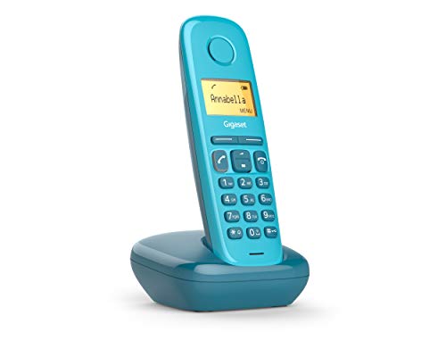 Gigaset A170 - Teléfono Inalámbrico, Pantalla Iluminada, Agenda de 50 Contactos, Color Azul