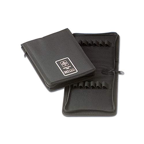 Gima - Mini ampulario portaviales de cordura y con cierre de cremallera, color negro. Código: 25745