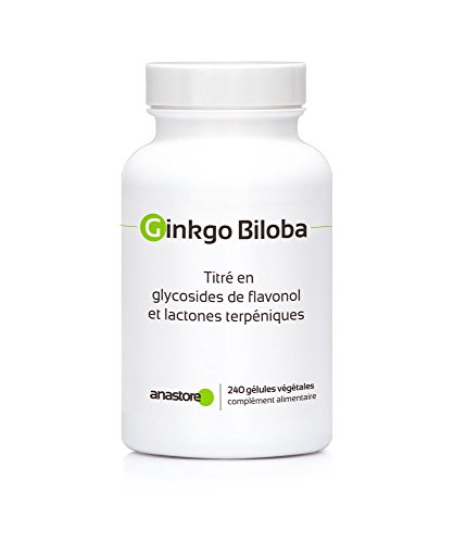 GINKGO BILOBA * 60 mg / 240 Cápsulas * Titulado al 24% min. de glucósidos de flavonol y al 6% min. de lactonas terpénicas * Cerebro
