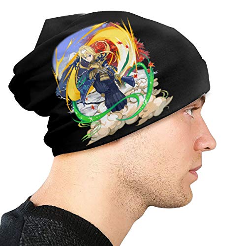 Gintamade Anime Beanies Alice Zuberg Sword Art - Gorro de punto para hombre Negro Negro ( Taille unique