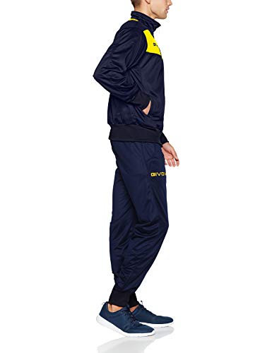 Givova Visa Chandal, Hombre, Multicolor (BLU/Giallo), 3XL