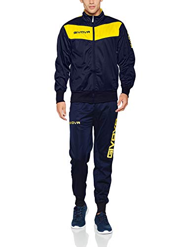 Givova Visa Chandal, Hombre, Multicolor (BLU/Giallo), 3XL