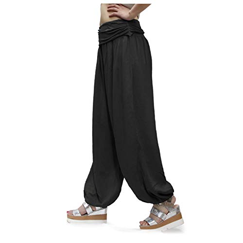 Glamexx24 Pantalones de harén Ligeros XXL para Mujer Pantalones de Verano con Muchos Patrones