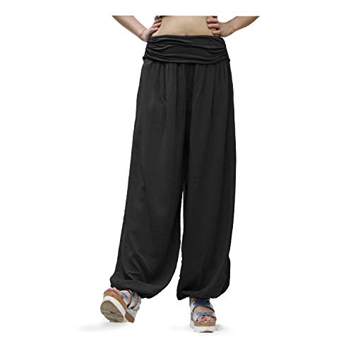 Glamexx24 Pantalones de harén Ligeros XXL para Mujer Pantalones de Verano con Muchos Patrones