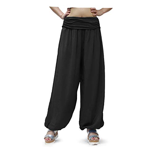 Glamexx24 Pantalones de harén Ligeros XXL para Mujer Pantalones de Verano con Muchos Patrones