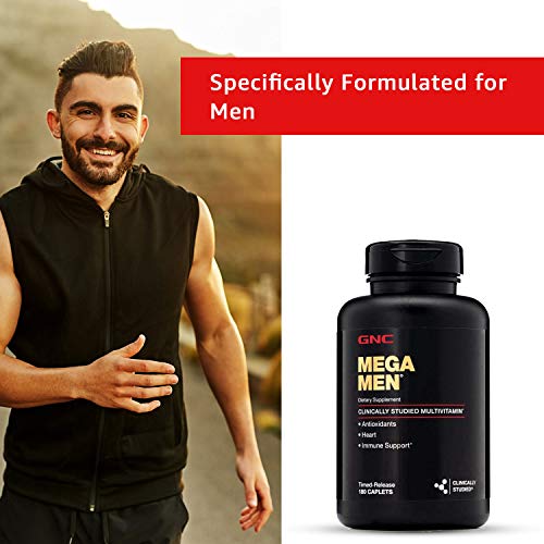 GNC Mega hombre Multi vitamina, 180 hilos