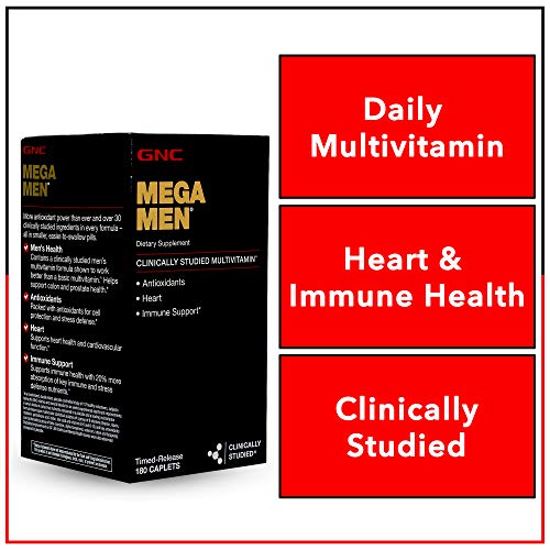 GNC Mega hombre Multi vitamina, 180 hilos