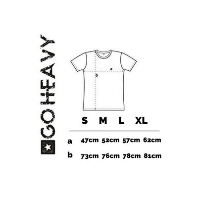 GO HEAVY Camiseta de Entrenamiento de béisbol de Manga Corta para Hombre | Camiseta Deportiva Fitness Gym | Barbell Skull Gris/Negro M