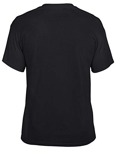 GO HEAVY Camiseta para Hombres- Barbell Skull - Negro M