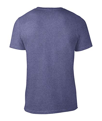 GO HEAVY T-Shirt Hombres | Camiseta para Fitness Gym | Camisa Deportiva con Estampado | The Crossfit Girls: Angie, Barbara … Azul L