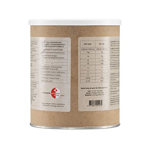 Go-Keto MCT Powder 60/40 | Polvo MCT premium hecho con 100% de ácidos grasos de coco | se ajusta perfectamente a una dieta keto | para el Bulletproof Coffee o en el batido del desayuno.