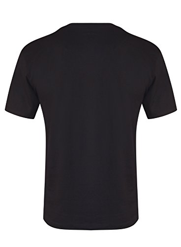 Gold's Gym El Gimnasio del Oro básico Pecho Izquierdo impresión Camiseta Negro Negro Talla:Mediano
