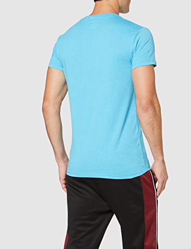 Gold's Gym GGTS064 - Camiseta de Entrenamiento para Hombre, Camisetas, Hombre, Color Marl Azul, tamaño Large