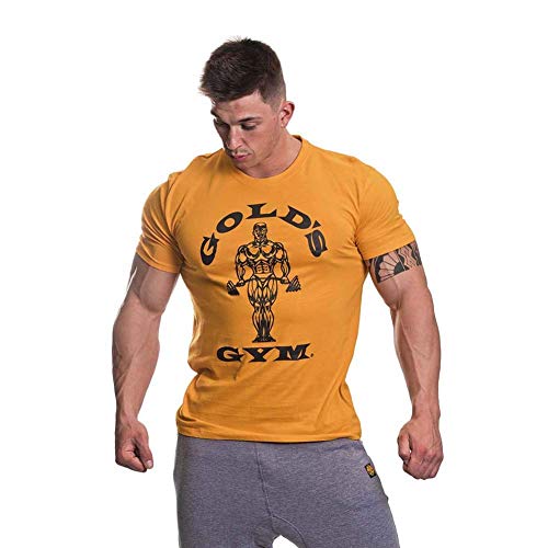 Gold's Gym Muscle Joe T-Shirt Camiseta, Dorado, XX-Large para Hombre