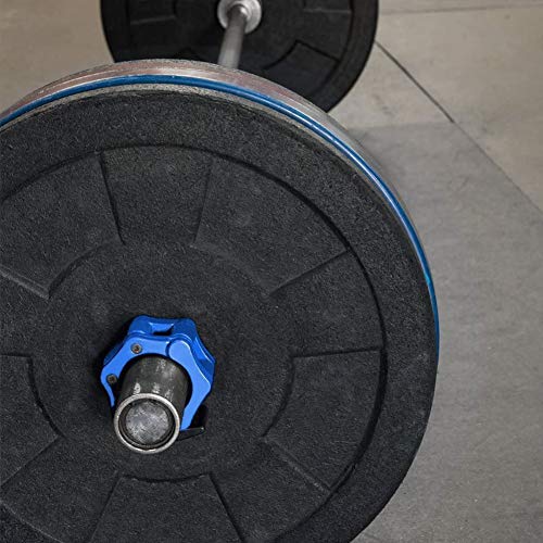 GOODGDN Barbell Barra Olímpica con Bloqueo para Fitness,Par de topes para Barra olímpica - Abrazadera para Halterofilia Crossfit con Bloqueo de 50MM，Mancuernas (1 par)