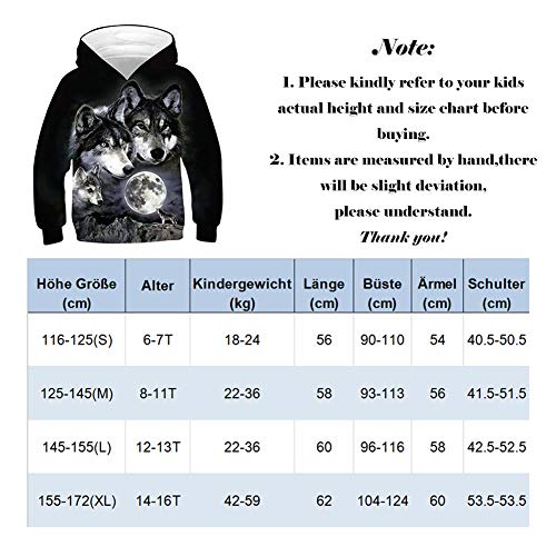 Goodstoworld 3D Hoodies Niño Niña Calavera Blanca Divertida Impresión Sudaderas con Capucha 8-11 añosangas 12-13 añosargas Sweatshirt Pulóver Bolsillos Calavera Negra 8-11 años