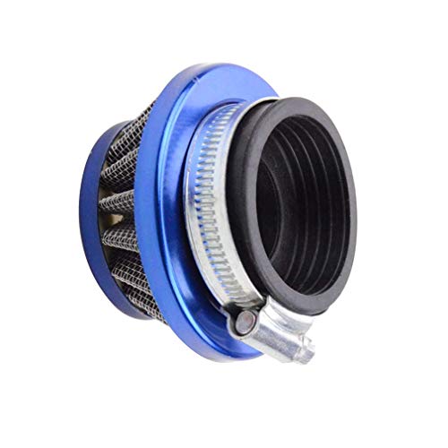 GOOFIT Filtro de Aire Conico Moto 35mm Aluminio Vertical Universal Pit Bike para 47cc 49cc 50cc 70cc 90cc 110cc 125cc Motocross Ciclomotor Pocket Bike Scooter Quad Azul