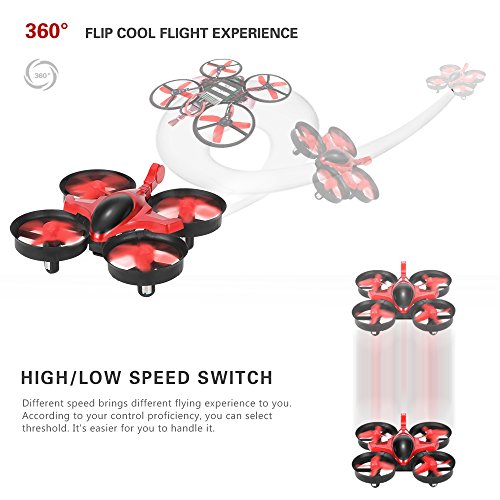 GoolRC Scorpion T36 2.4G 4 Canales 6-Axis Gyro 3D-Flip antiaplastamiento UFO RC Quadcopter RTF Drone Grandes Regalos Juguetes