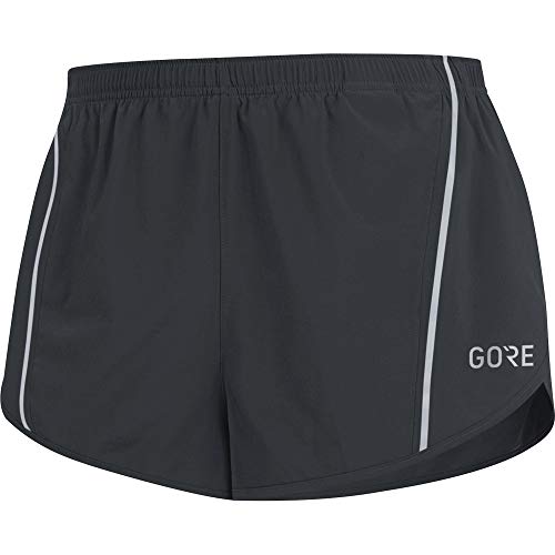 GORE WEAR R5 Pantalón corto de running para hombre, Talla: XL, Color: Negro