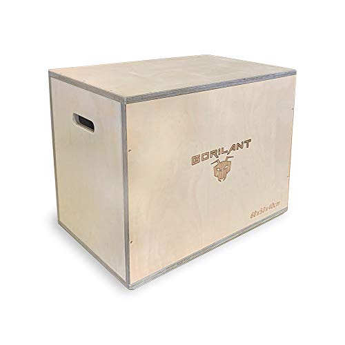 Gorilant - Cajon Pliometrico Madera de Abedul BB, Entrenamiento Crossfit, Plyo Box, cajón para Saltos, tamaño S, M, L (Cajon L 76x60x50)