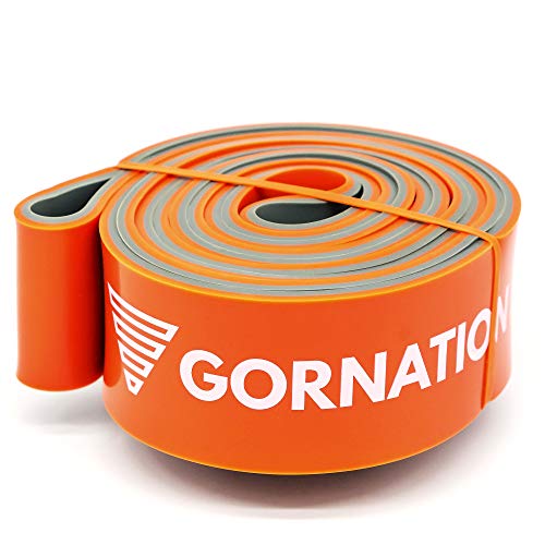 GORNATION Bandas de Resistencia Premium de Doble Capa con Curso de Video y Bolsa - Banda de Fitness para Crossfit, calistenia y Fitness (4 - Naranja (25-60kg Resistencia))