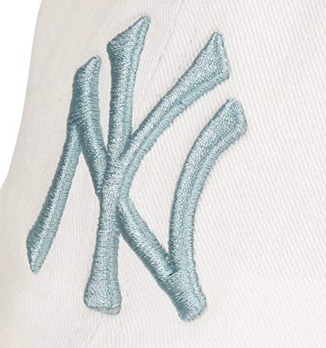 Gorra curva blanca con logo azul de New York Yankees MLB Clean Up de 47 Brand - Blanco, Talla única