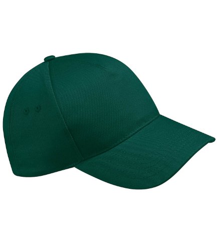 Gorra de béisbol Beechfield B15, 5 paneles, Mujer, color verde oscuro, tamaño Talla única