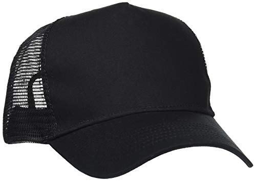 Gorra de béisbol de malla de marca Beechfield Negro negro / negro Talla única
