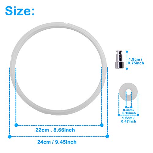 Gosear 5 Piezas El sellador Flotante de reemplazo Universal y los Anillos de Sellado 5L 6L establecen Piezas para Las ollas a presión eléctricas