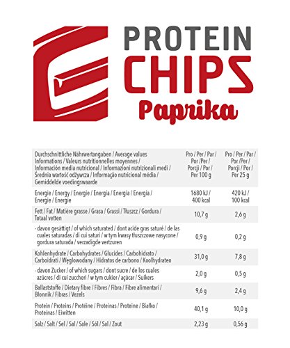 GOT7 Nutrition High Protein Chips mit 40% Protein Paprika 6x50g