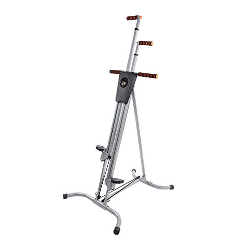 GOTOTOP Máquina de Escalada Marco de Acero para Trabajo Pesado Vertical Escalador Equipo de Ejercicio Cardio en Casa con Pantalla de Conteo Altura Ajustable