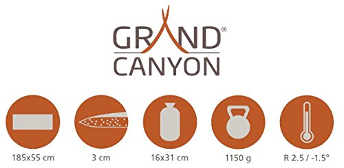 GRAND CANYON Cruise 3.0 MP – colchoneta aislante autohinchable, 185 x 55 x 3 cm, oliva, 605001