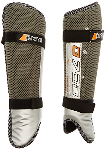 GRAYS G 700 - Espinilleras de Hockey sobre Hierba, Color Plateado, Talla 2XS