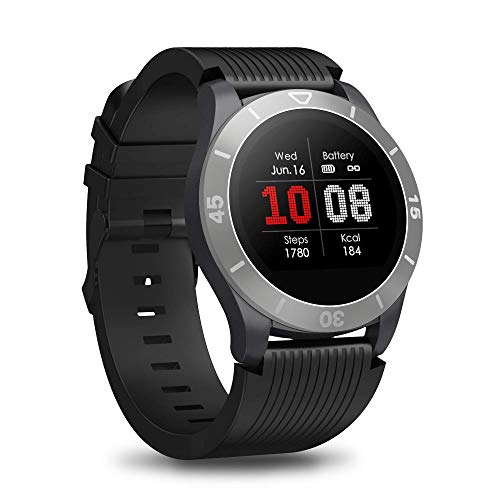 GRDE Reloj Inteligente Hombre Mujer, Smartwatch Android Deportivo Bluetooth con Monitor de Ritmo Cardíaco/Sueño/Calorías Reloj de Fitness con Notificación de Llamadas Mensaje Podómetro Cronómetros