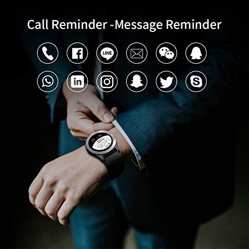 GRDE Reloj Inteligente Hombre Mujer, Smartwatch Android Deportivo Bluetooth con Monitor de Ritmo Cardíaco/Sueño/Calorías Reloj de Fitness con Notificación de Llamadas Mensaje Podómetro Cronómetros