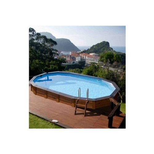 Gre M255043 - Piscina de Madera Ovalada Island kitnpov502